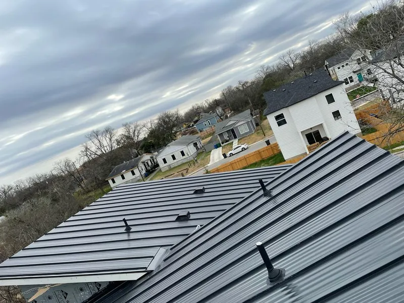 Standing seam metal roof panels with vents for Skylight Repair in Wilna
